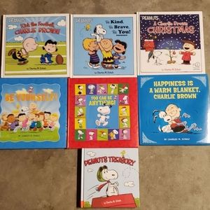 Lot if7 Peanuts Charlie Brown and Snoopy Hardcover Books NEW